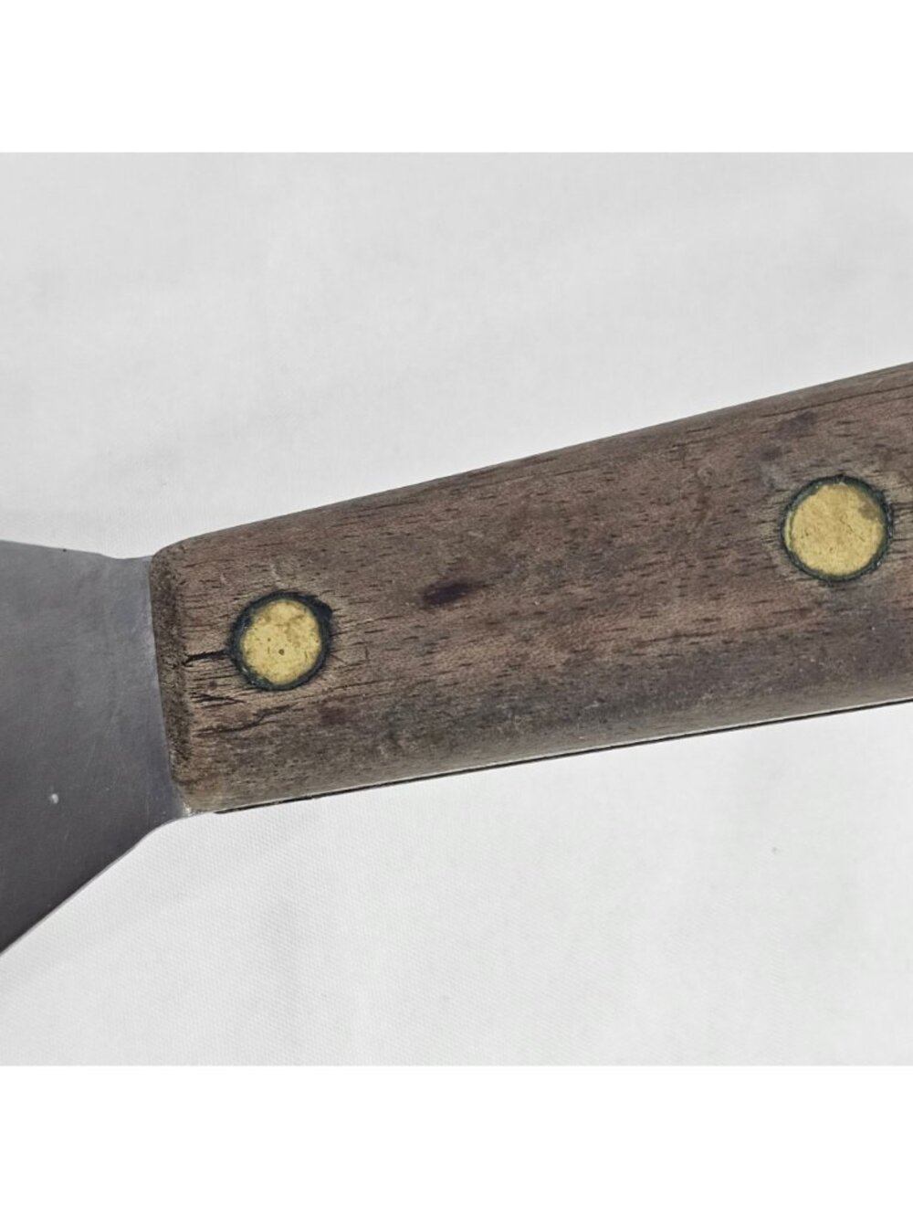 Vintage Wood Handle Stainless Steel Spatula 13"‎ Long Flat Blade Cooking Utensil - Picture 8 of 8